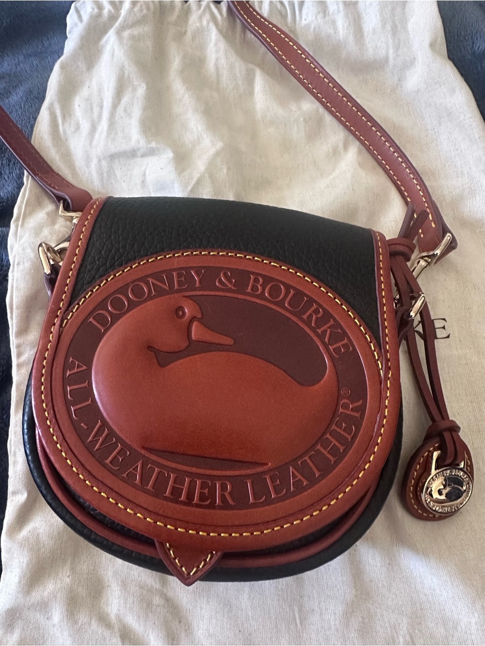 Dooney & Bourke All Weather Leather2 Duck Small Crossbody NWOT